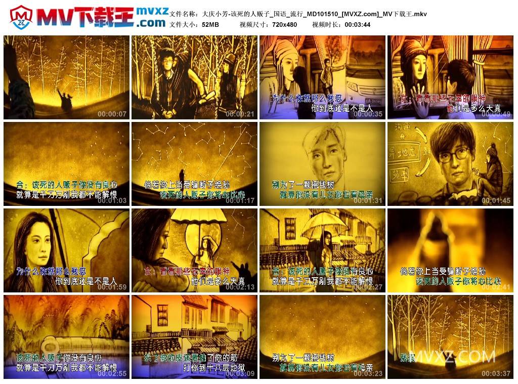 大庆小芳-该死的人贩子_国语_流行_MD101510